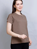 Half Sleeve Round Neck Plain T-shirts
