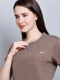 Women's Solid Cotton T-shirt