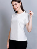 Relaxed Fit Solid T-Shirt for Women