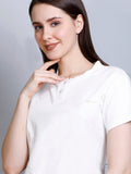Women's Solid Round Neck T-shirt