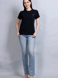 Short Sleeve Solid T-Shirt for Women
