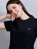    Women's Solid Round Neck T-shirt