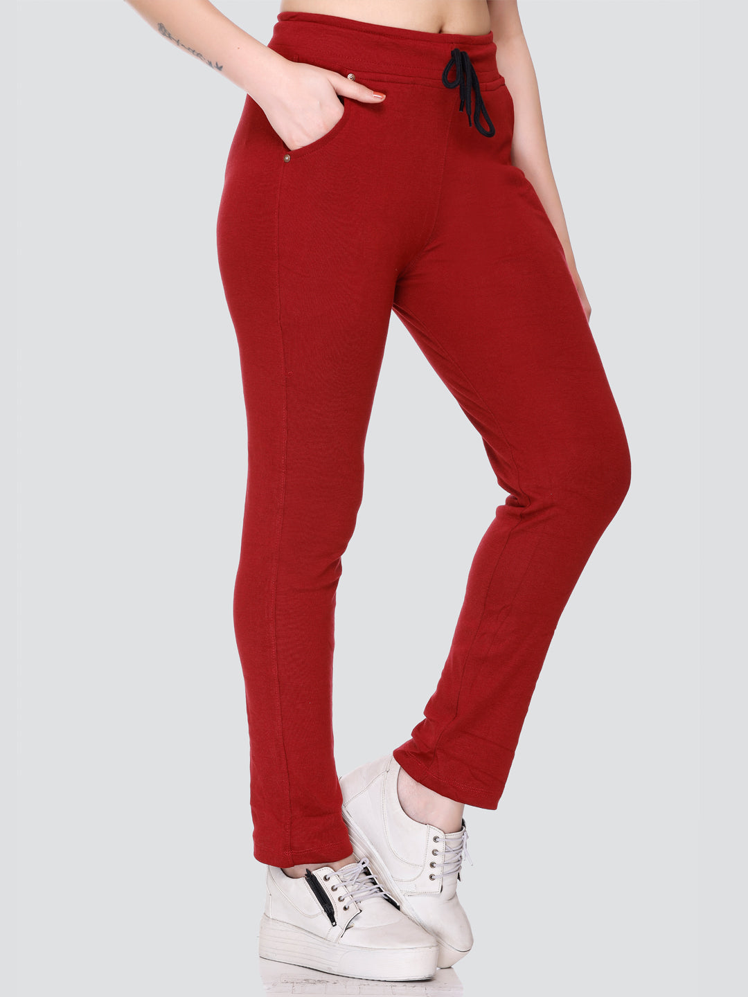 Clothina Solid Women White Track Pants  Buy Clothina Solid Women White Track  Pants Online at Best Prices in India  Flipkartcom