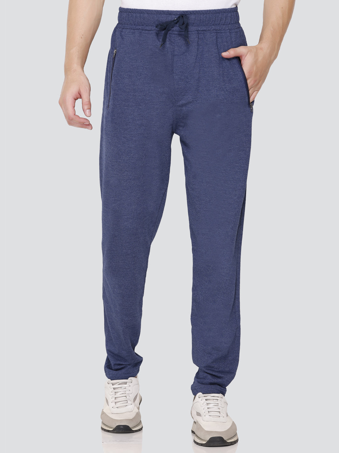 Premium Side Stripe Zip Pocket Track Pants (Light Blue - White) | Side  stripe, Pant trends, Zip pockets