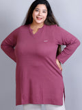 Women's Cotton Plus Size Full Sleeves Long Top for Summer 