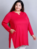 Women's V-Neck Longline Top