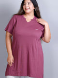 Longline Regular Fit Plus Size Top for Women