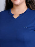 V Neck Top For Curvy Women