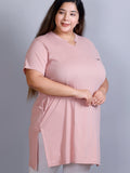 Buy Pink Longline Tops For Women