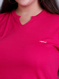 Stylish v neck long tops for women
