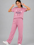 Girls Cotton T-Shirt & Pajama Set Soft Co-Ord Outfit for Kids (9-12 Years)