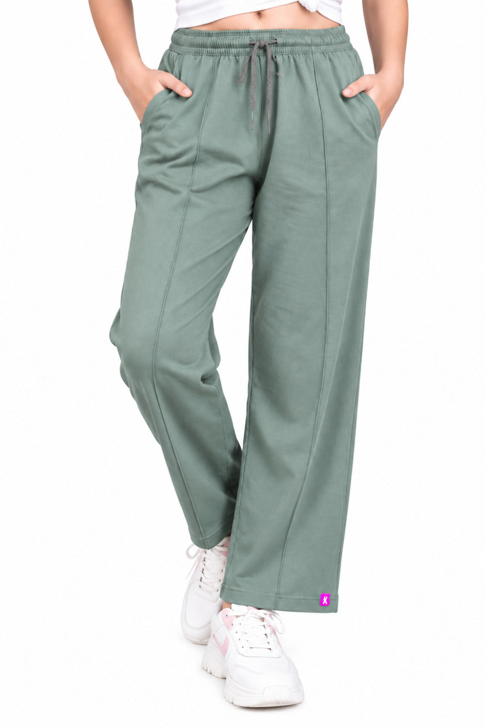 Girls' Relaxed Fit Cotton Track Pants for 11–14 Years