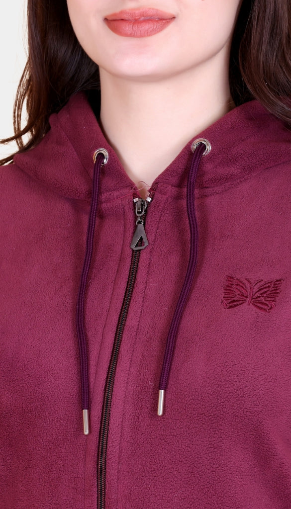 Winters Ultra Warm Fleece Tracksuit Set -Cherry Blossom