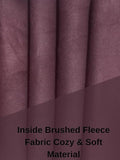 Winters Fleece Lined Warm Sweatpants -Wine