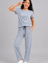 Girls Cotton T-Shirt & Pajama Set Soft Co-Ord Outfit for Kids (9-12 Years)