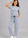 Girls Cotton T-Shirt & Pajama Set Soft Co-Ord Outfit for Kids (9-12 Years)
