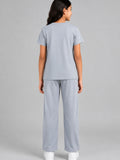 Girls Cotton T-Shirt & Pajama Set Soft Co-Ord Outfit for Kids (9-12 Years)
