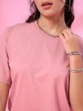 Half sleeves loose fit t-shirt for women 