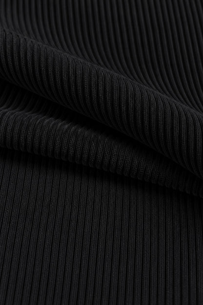 Women’s Ribbed Knit Track Pants / Relaxed Lounge Joggers with Drawstring