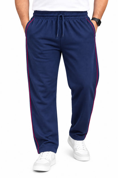 Jinxer Men Winter Fleece Track Pants - Blue