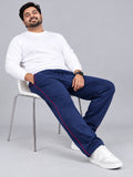 Jinxer Men Winter Fleece Track Pants - Blue