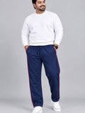 Jinxer Men Winter Fleece Track Pants - Blue