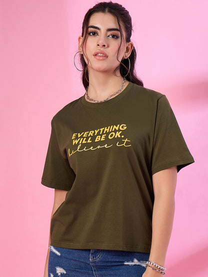 Women Round Neck Oversized T-shirts Online