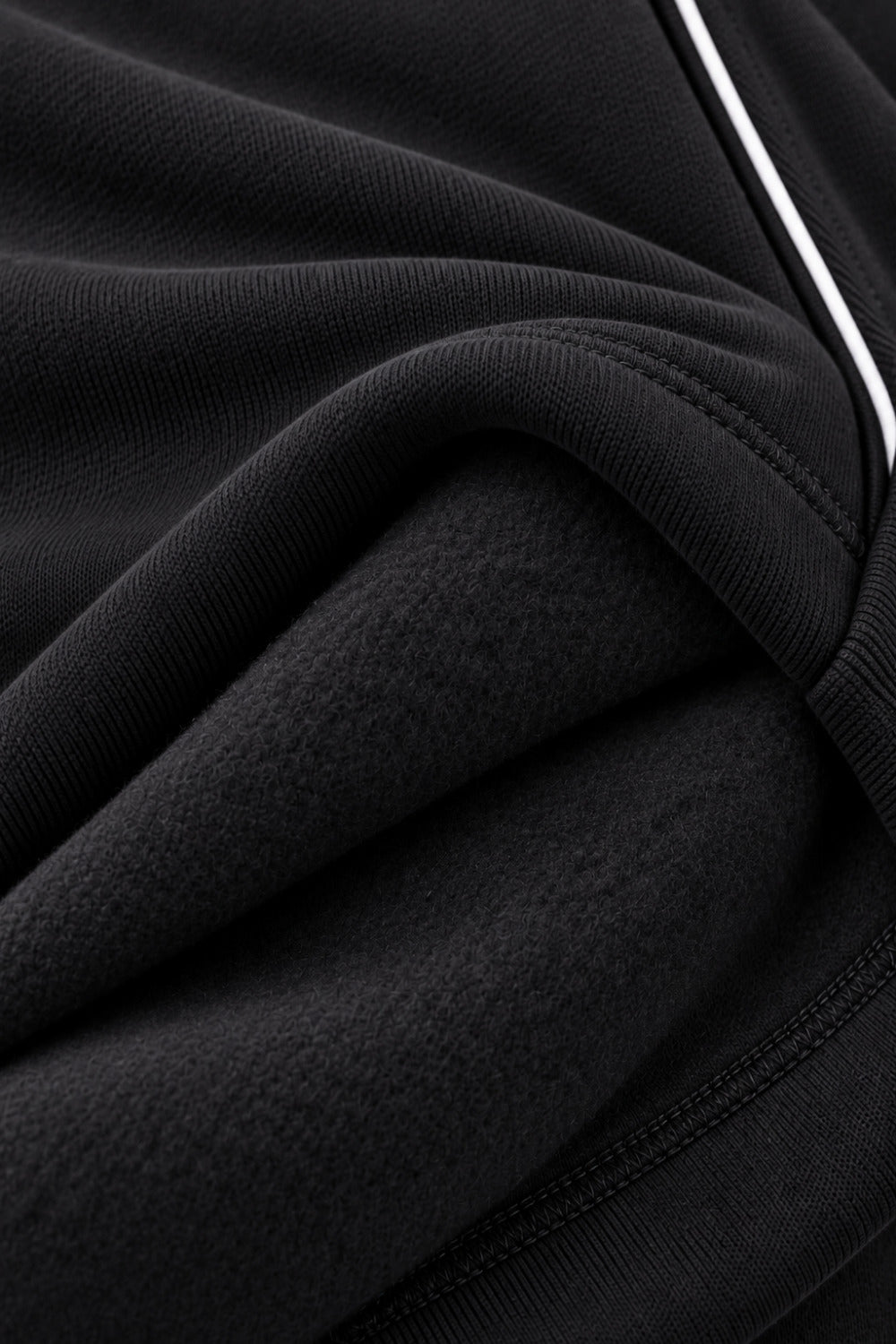 Jinxer Men Plus Size Winter Fleece Track Pants - Black