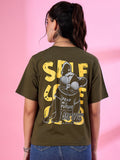 Printed Oversized Cotton T-Shirts