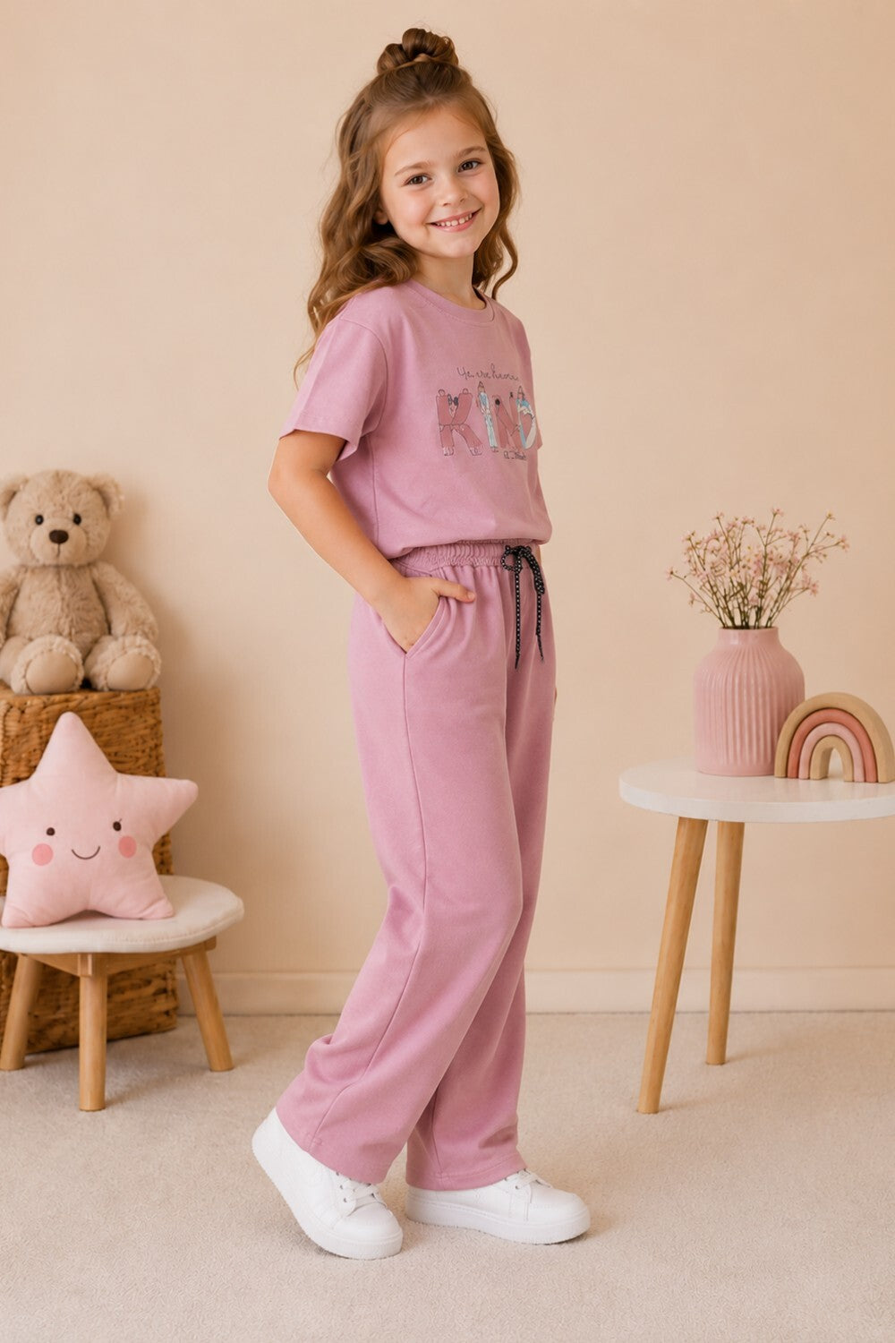 Cupid Girls Cotton Co-Ord Set  (6-9 Years)