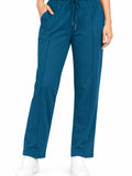 Mid Rise Easy Cotton Pants-Teal