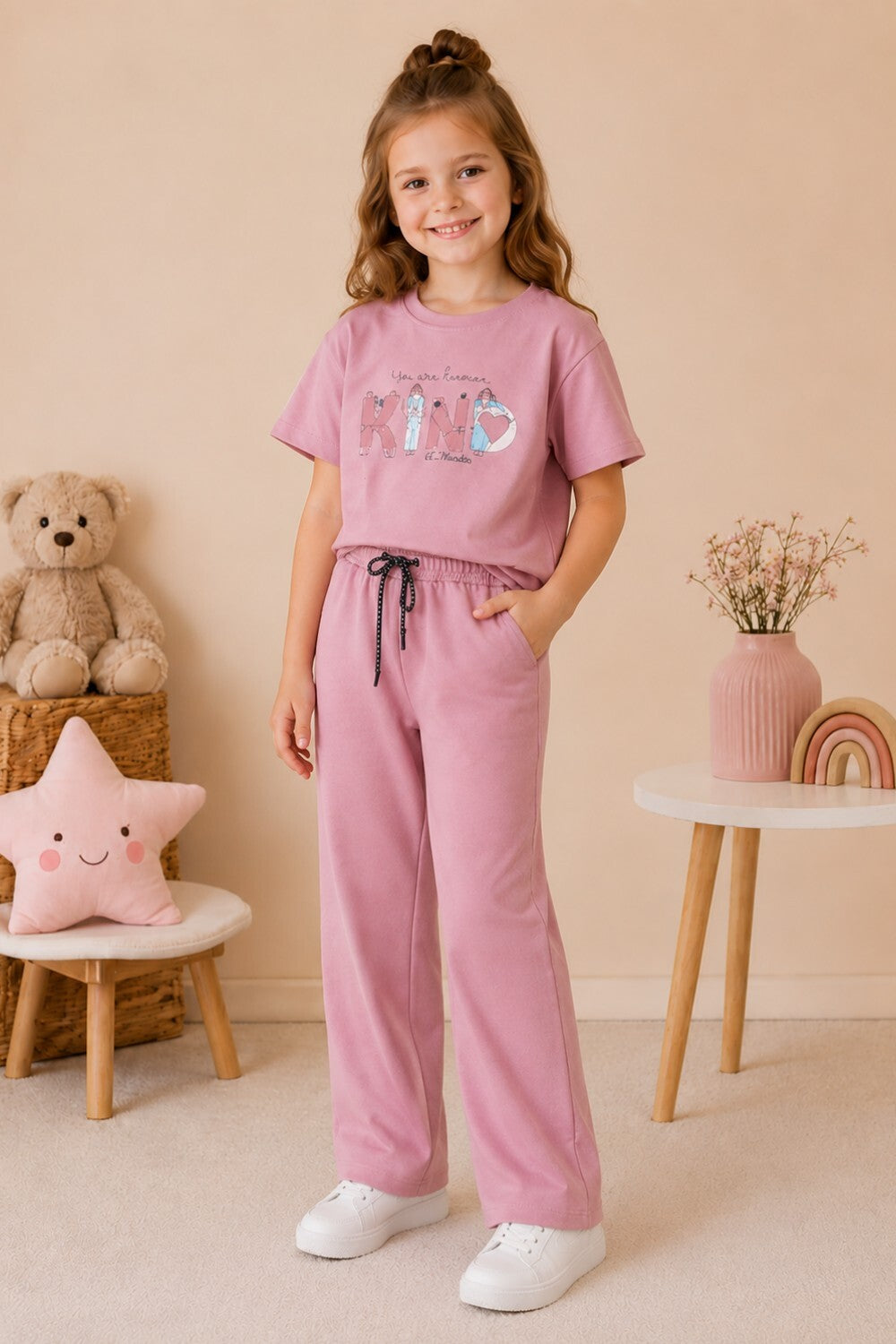 Cupid Girls Cotton Co-Ord Set  (6-9 Years)