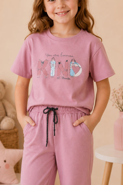 Cupid Girls Cotton Co-Ord Set  (6-9 Years)