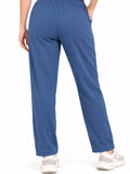 Mid Rise Easy Cotton Pants-Denim