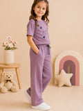 Girls Cotton T-Shirt & Pajama Set Soft Co-Ord Outfit for Kids 6-9 Years  (6-9 Years)