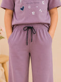 Girls Cotton T-Shirt & Pajama Set Soft Co-Ord Outfit for Kids 6-9 Years  (6-9 Years)