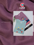 Woman Divine Trouble Textured  Cotton Relaxed  Fit T-Shirt: French Lilac