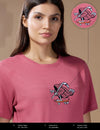 Women Textured Cotton Relaxed  Fit T-Shirt: Primrose