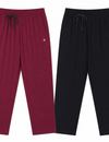 Cotton Track Pants For Women Pack of 2 (Purple & Navy Blue)