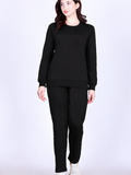 Women’s Cotton Fleece Co-Ord Set – Winter Wear-Black
