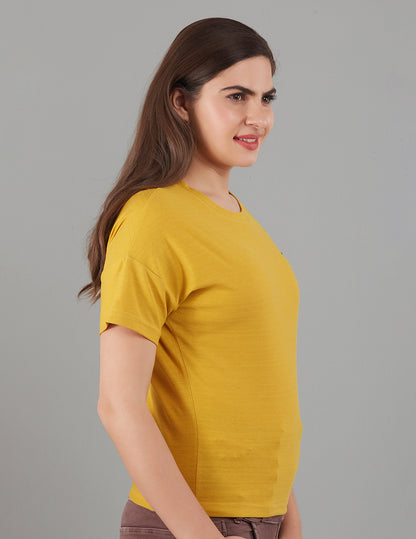 Women Plain Short T-shirts -  Mango