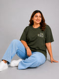 Cupid Woman Basic Printed Cotton Tees In Plus Sizes