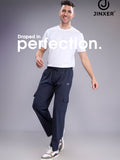Jinxer men’s navy blue casual pants with cargo pockets