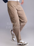 Jinxer Men Straight Fit Cargo Cotton Casual Pants 