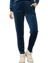 Winter Cotton Velour Pyjamas Pants For Woman -Peacock Blue
