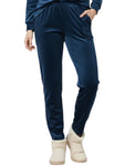 Winter Cotton Velour Pyjamas Pants For Woman -Peacock Blue