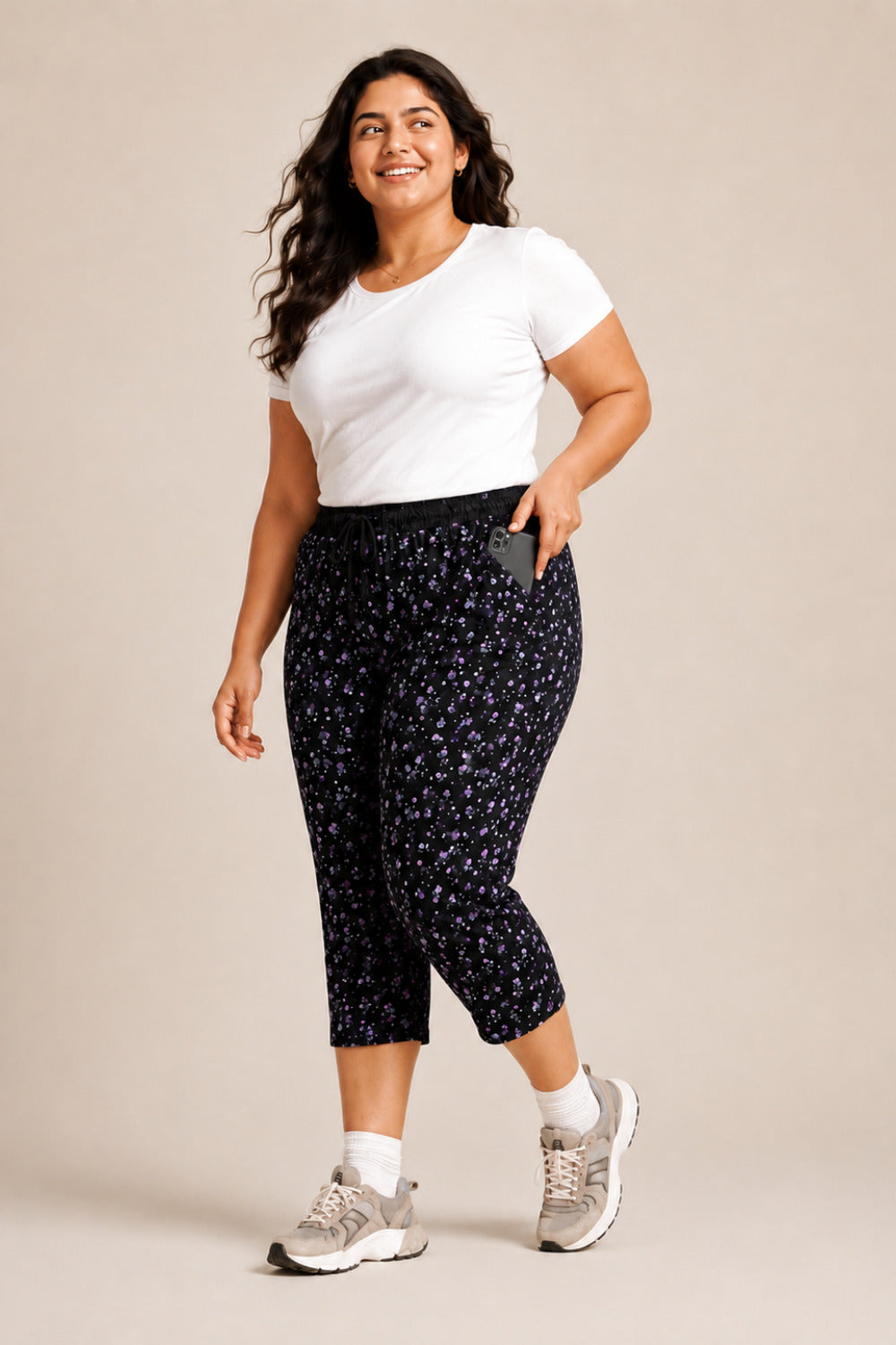 Plus Size Capri For Women - 3/4 Printed Pyjama (3X-7XL)