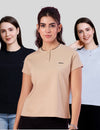 Cool & Casual Basic T-Shirts For (Women Combo of Three)