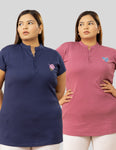 Casual Cotton Short Kurti Tops For Jeans/Leggings-Combo Pack