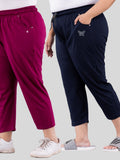 Cotton loose capri pants for ladies